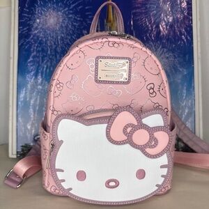 Loungefly LACC EXCLUSIVE Sanrio hello kitty iridescent pink NWOT